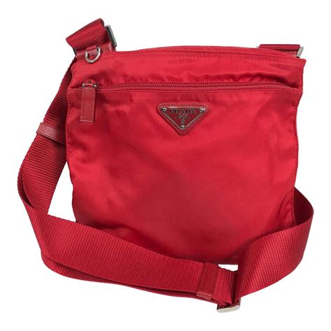 prada red nylon with saffiano crossbody|prada crossbody wallet.